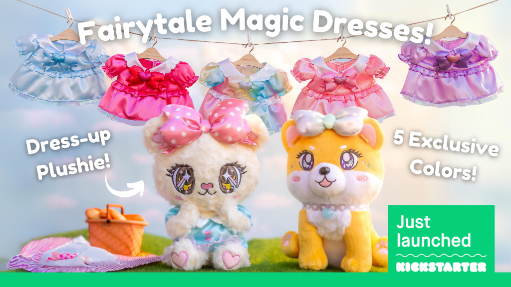 Kickstarter Project Launch! Fairytale Magic Dresses for Vivi-Bear Plushie