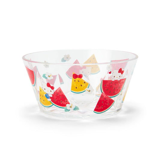 [Hello Kitty] Sanrio Characters Colorful Fruits Clear Bowl