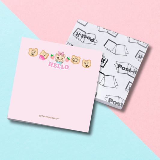 Hello Vivi-Bear Cookies (Style A) Post-it Sticky Notes (50 sheets)