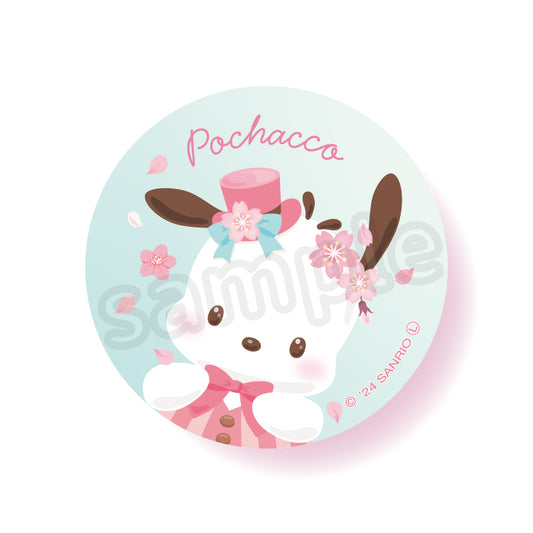 Pochacco Sparkling Cherry Blossom Can Badge