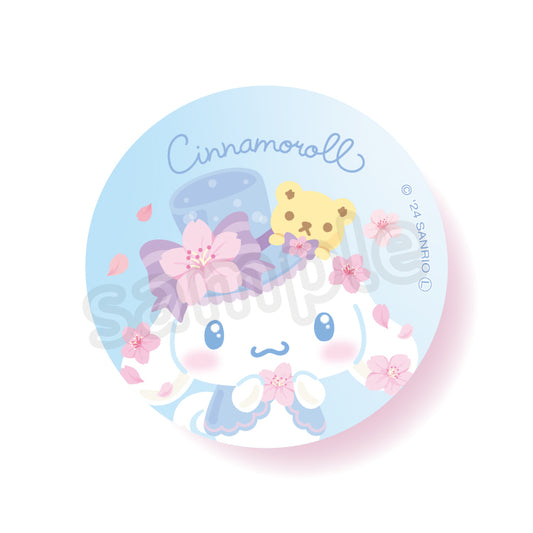 Cinnamoroll Sparkling Cherry Blossom Can Badge