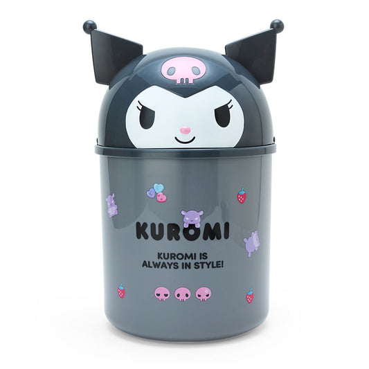 Kuromi Sanrio Characters Room Trash Bin