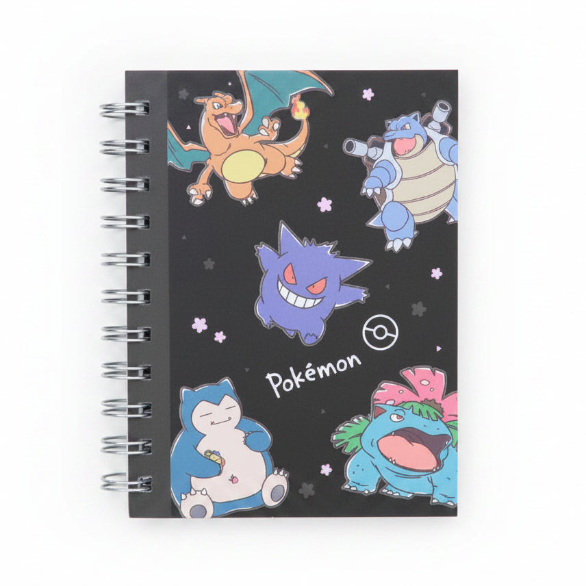 BLACK Pokemon "Sakura Stationery Series" Ring Notebook  Cyndercake