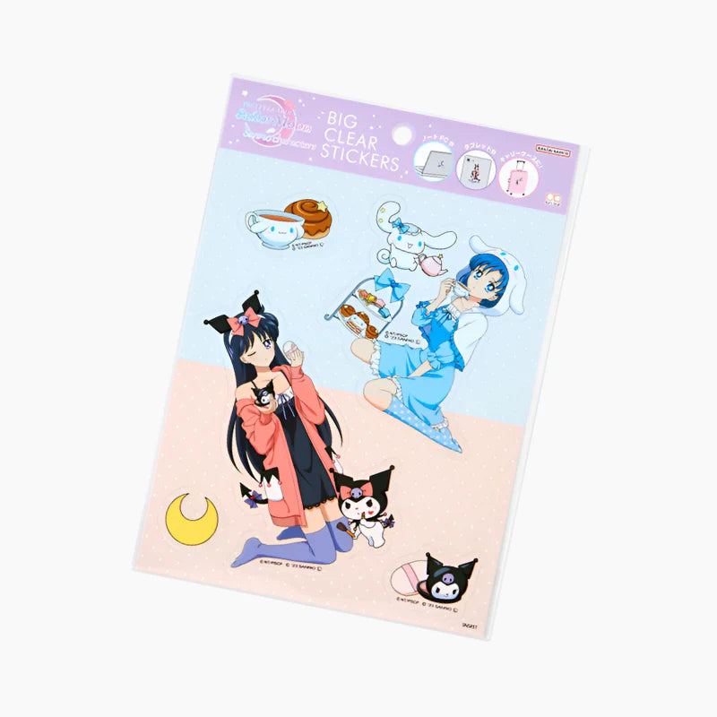 Sailor Moon x Sanrio Big Clear Sticker - Sailor Mars & Sailor Mercury