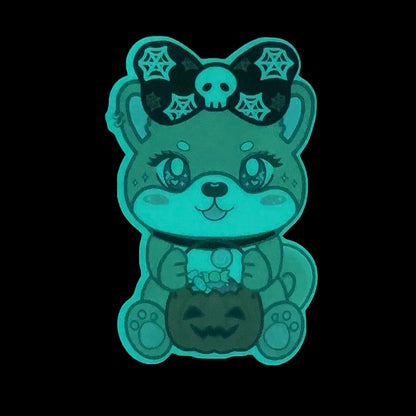 Halloween Sticker - Sweetie Shiba (Glow in the dark)