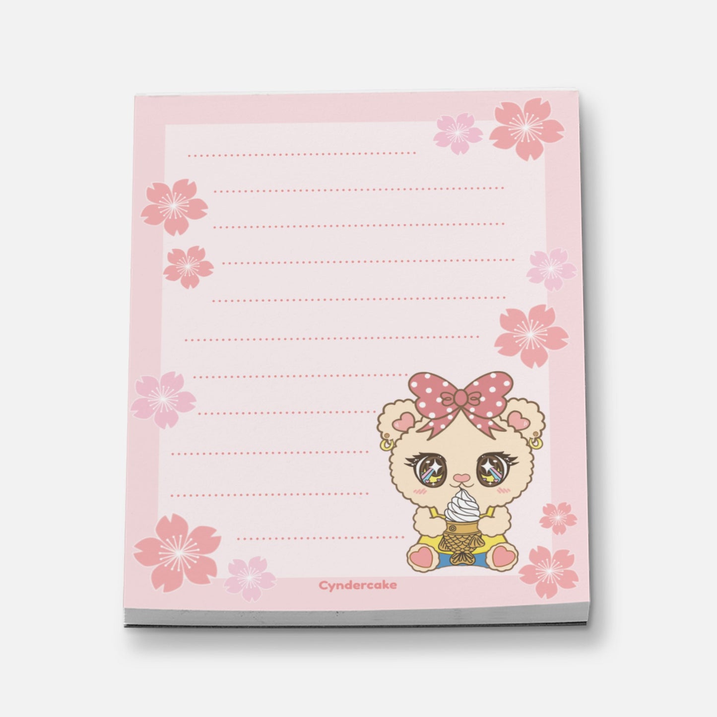 Vivi-Bear Pink Sakura Notepad